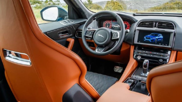 2021 Jaguar F-Pace SVR interior